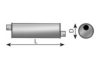 ERF 1044356 Middle Silencer, universal